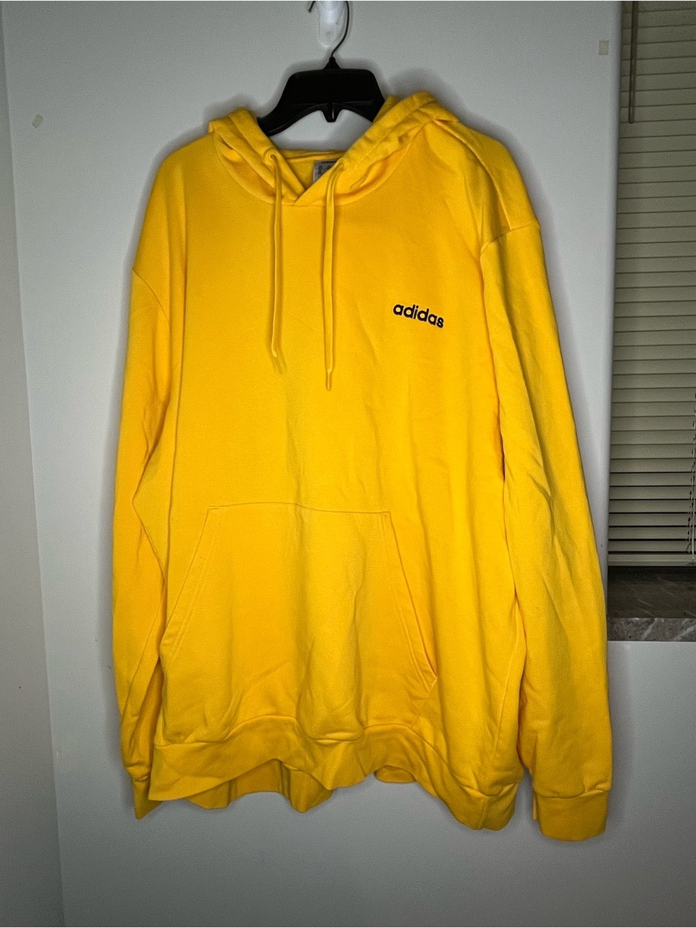 adidas Bright Yellow Pullover Hoodie